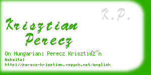 krisztian perecz business card